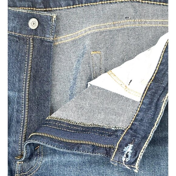 Levis Mens Jeans 514 Straight Leg Cotton Casual Blue Denim Measures 42x31 - Picture 10 of 16